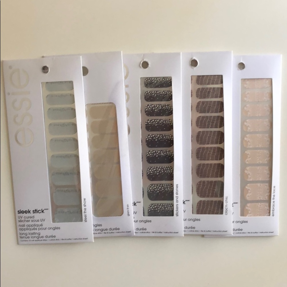 Essie Sleek Stick UV cured nail applique- bundle 5